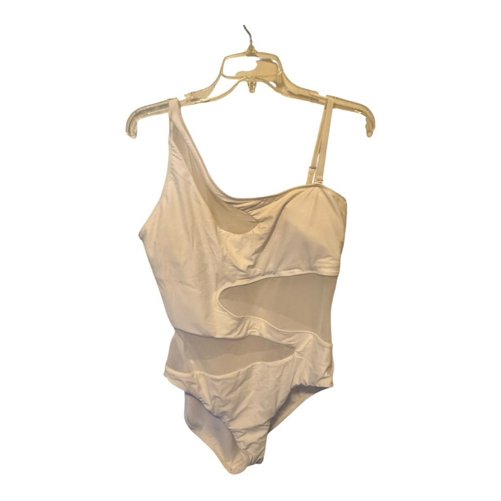 Bar III White One Piece Bathing Suit nwot